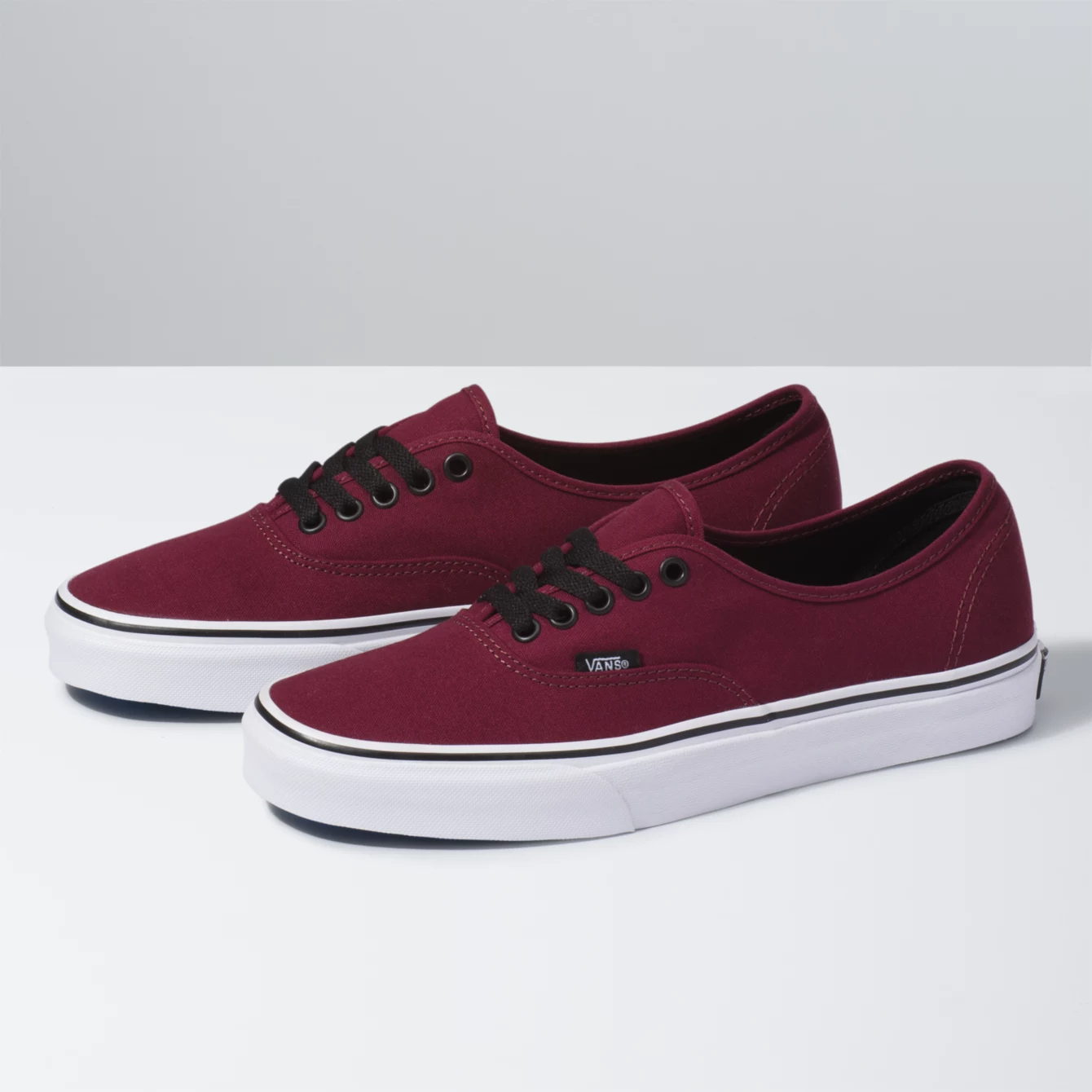VANS AUTHENTIC PORT ROYALE RED BLACK Lotsa Shoes