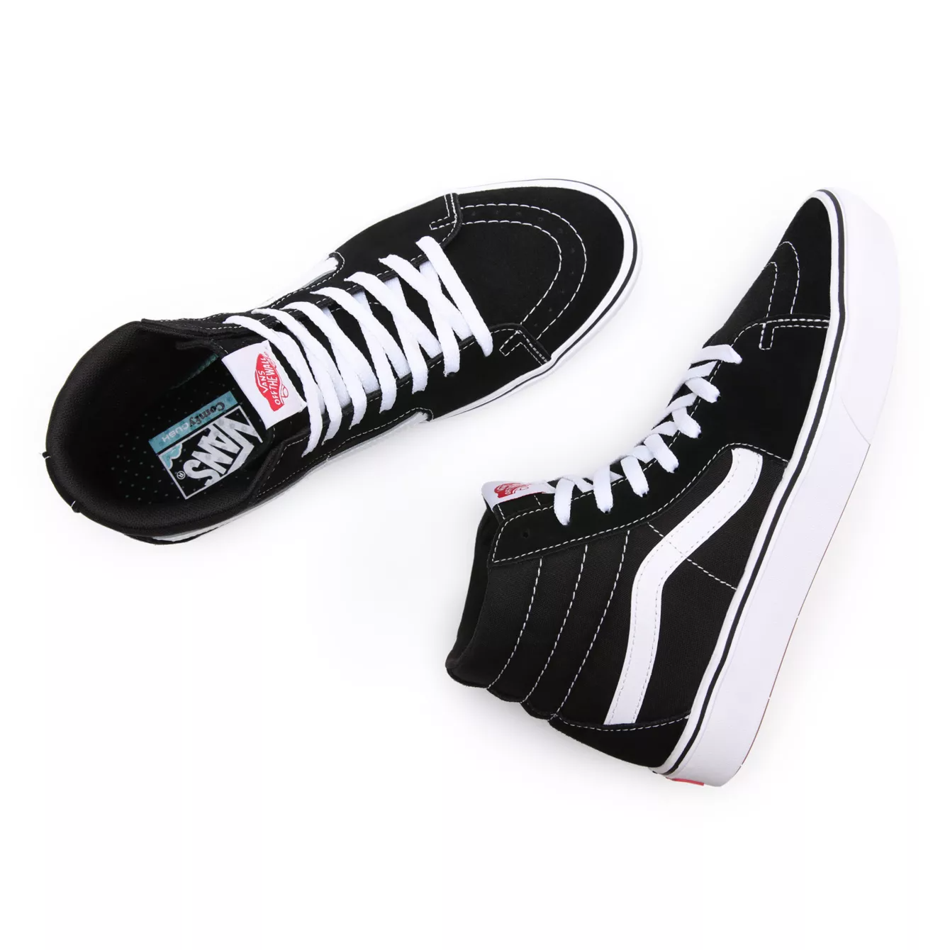 VANS COMFYCUSH SK8-HI - BLACK/TRUE WHITE