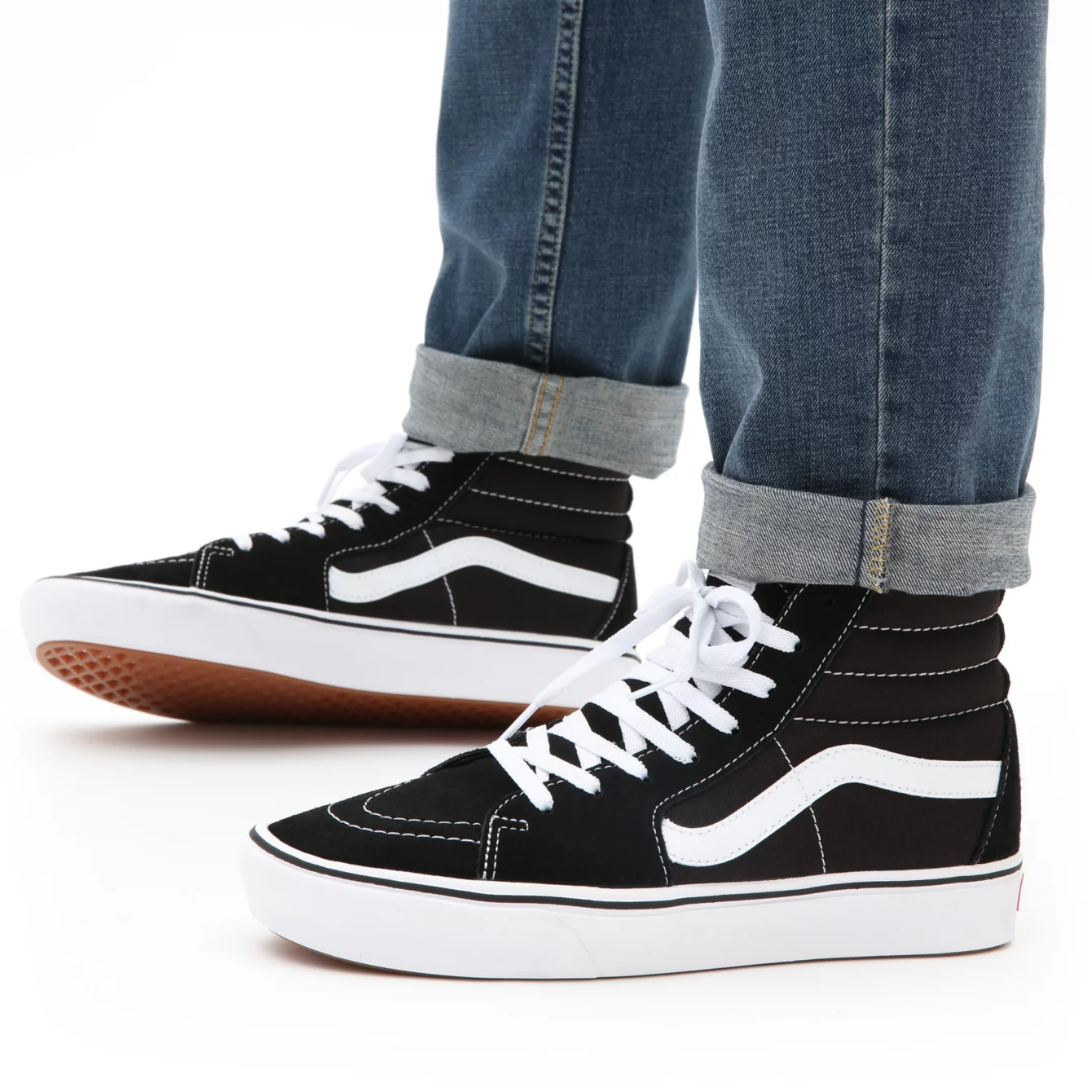 VANS COMFYCUSH SK8-HI - BLACK/TRUE WHITE