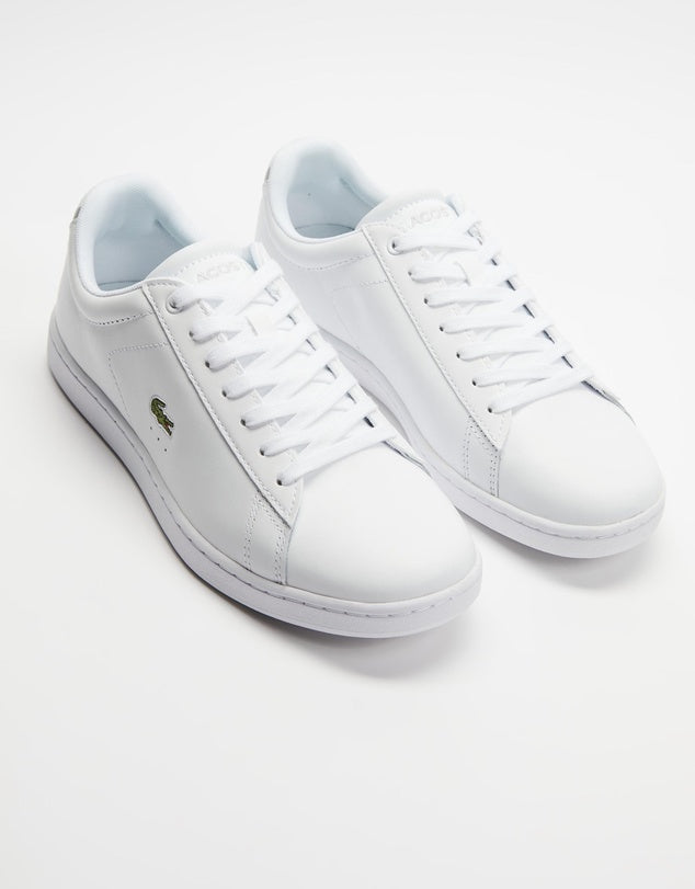 LACOSTE WOMENS CARNABY EVO BL 1 - WHITE/WHITE – Lotsa Shoes