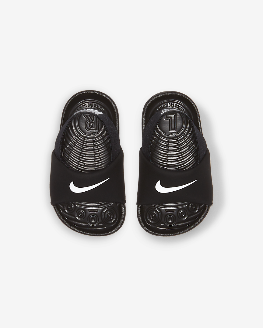 NIKE INFANT KAWA SLIDE - BLACK/WHITE