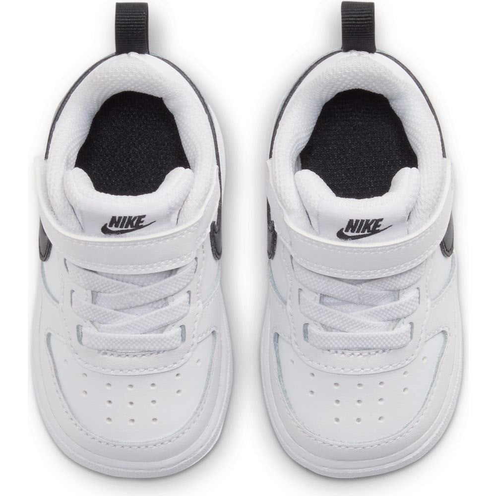 NIKE INFANT COURT BOROUGH LOW 2 - WHITE/BLACK