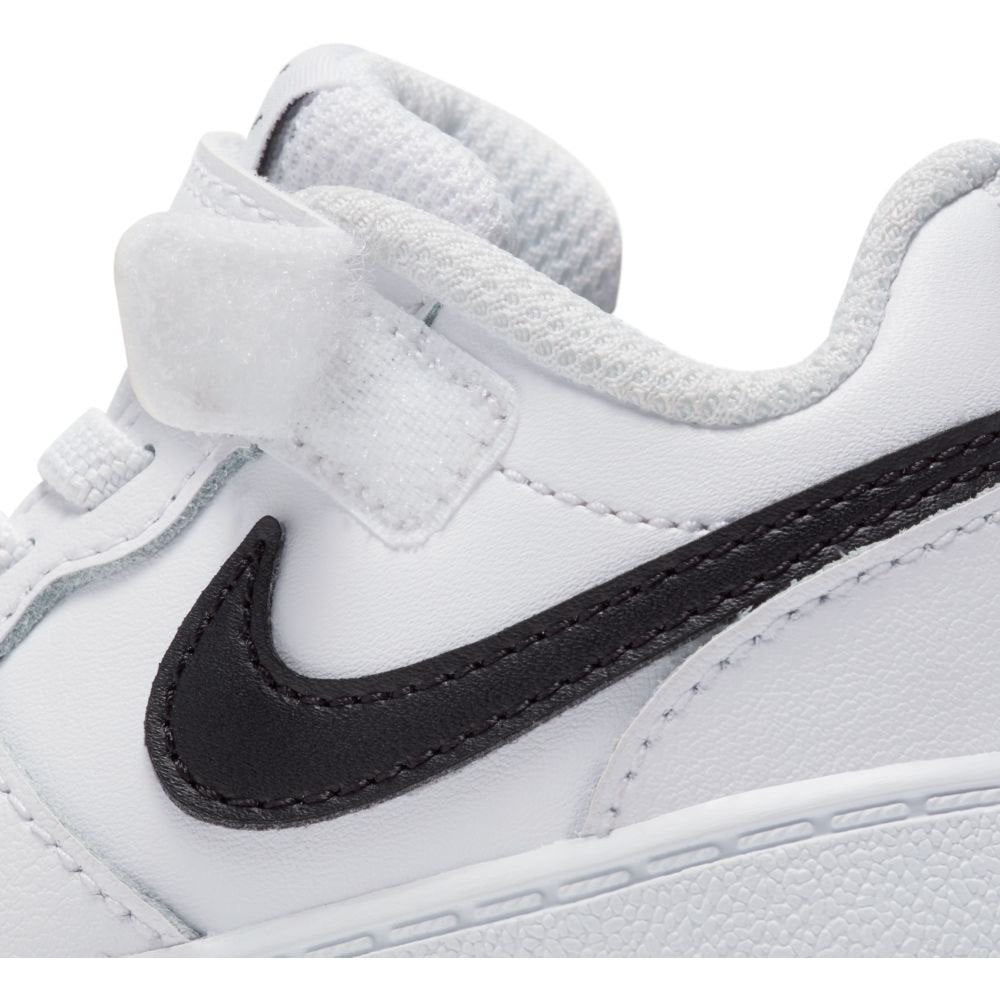 NIKE INFANT COURT BOROUGH LOW 2 - WHITE/BLACK
