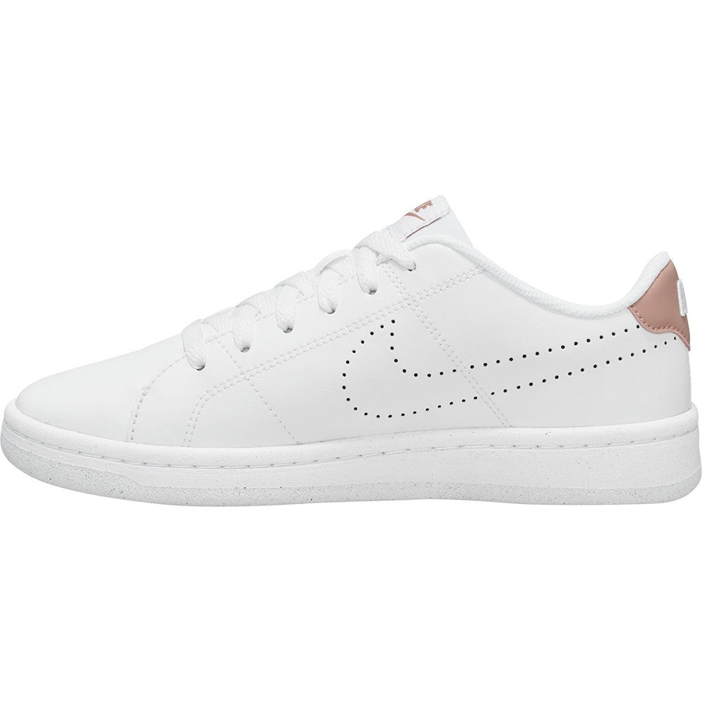 NIKE WOMENS COURT ROYALE 2 NN - WHITE/ROSE WHISPER-VOLT-BLACK
