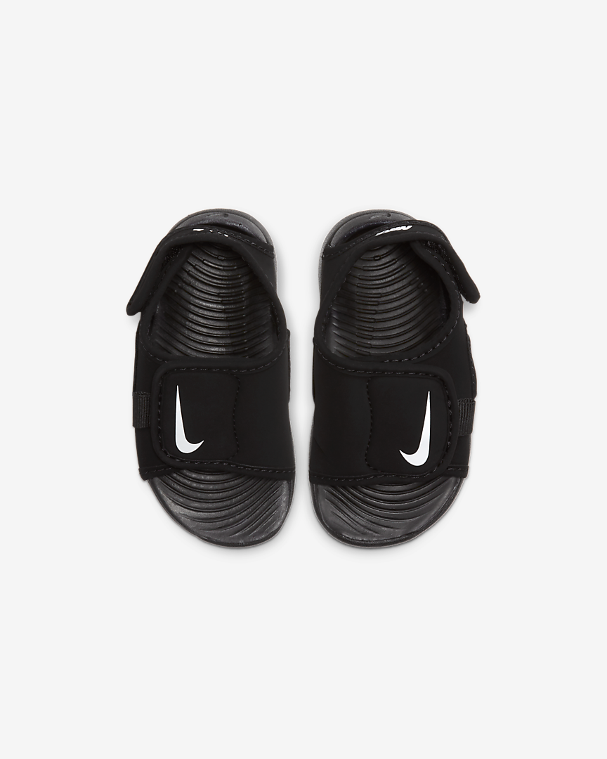 NIKE INFANT SUNRAY ADJUST 5 V2 (TD) - BLACK/WHITE