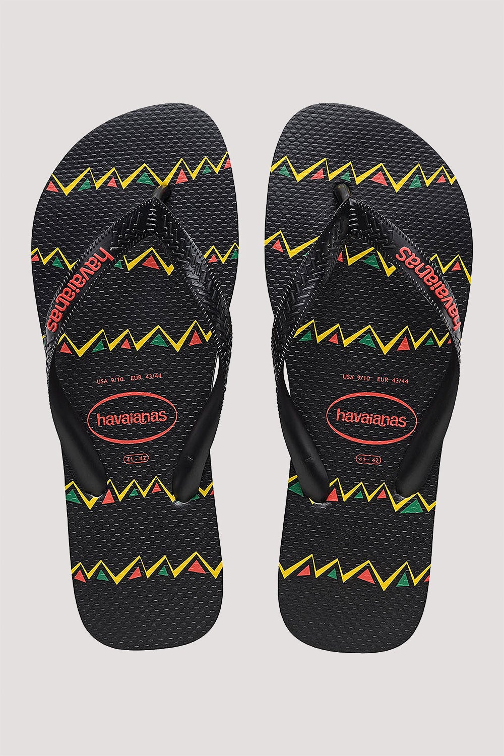 HAVAIANAS TOP STRIPE ZAG JANDAL - PRETO/PRETO