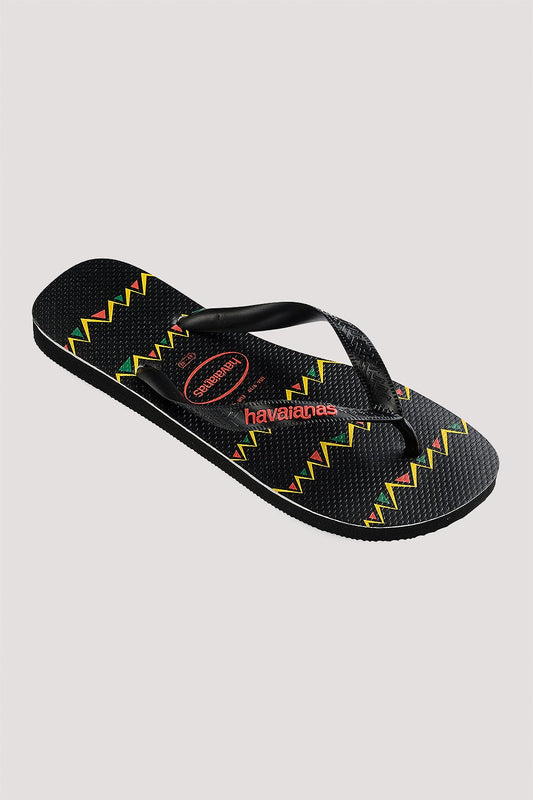 HAVAIANAS TOP STRIPE ZAG JANDAL - PRETO/PRETO