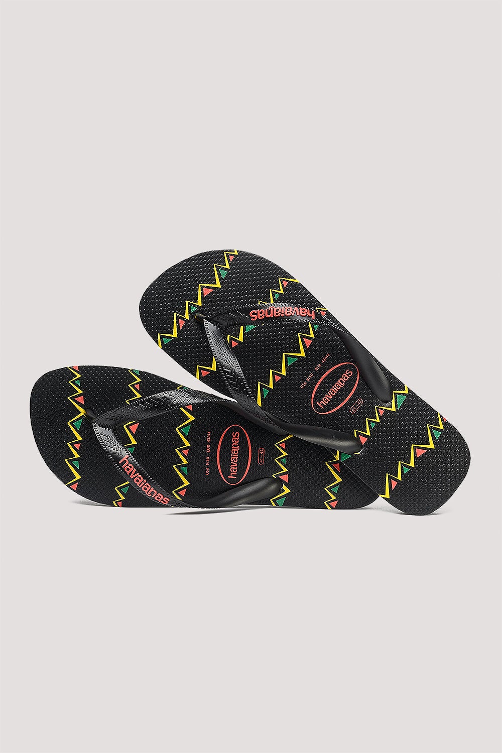 HAVAIANAS TOP STRIPE ZAG JANDAL - PRETO/PRETO