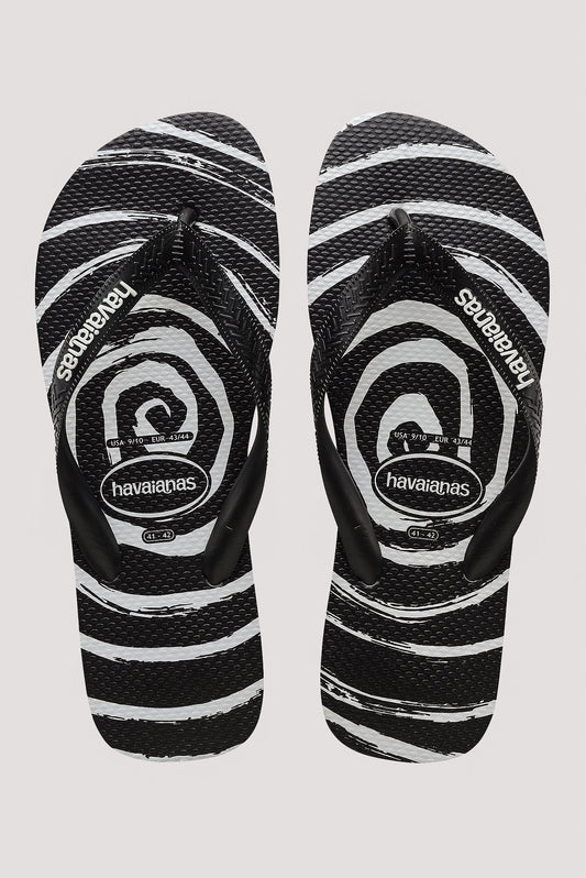 HAVAIANAS TOP WHIRL FC - BLACK/WHITE