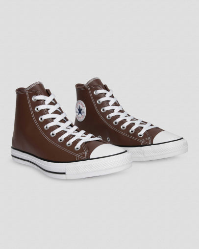 CONVERSE CHUCK TAYLOR ALL STAR FAUX LEATHER HIGH TOP - BRAZIL NUT