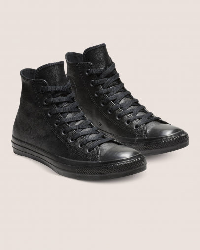 CONVERSE Chuck Taylor All Leather High Top Black/Black – Lotsa Shoes