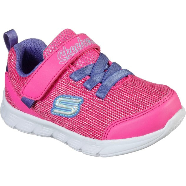 SKECHERS INFANT COMFY FLEX MOCING ON - HOT PINK/PURPLE