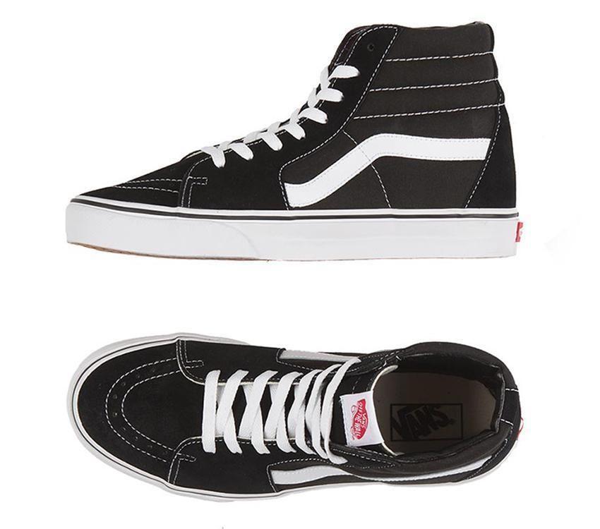 VANS SK8-HI - BLACK/WHITE