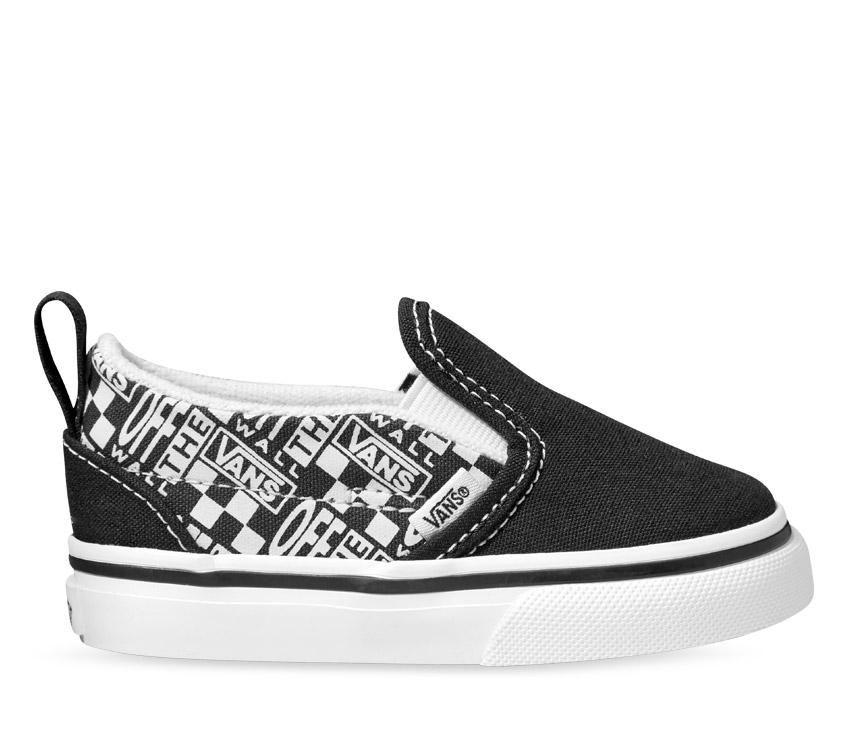 VANS INFANT SLIP-ON V - (OFF THE WALL)BLACK/ASPHALT