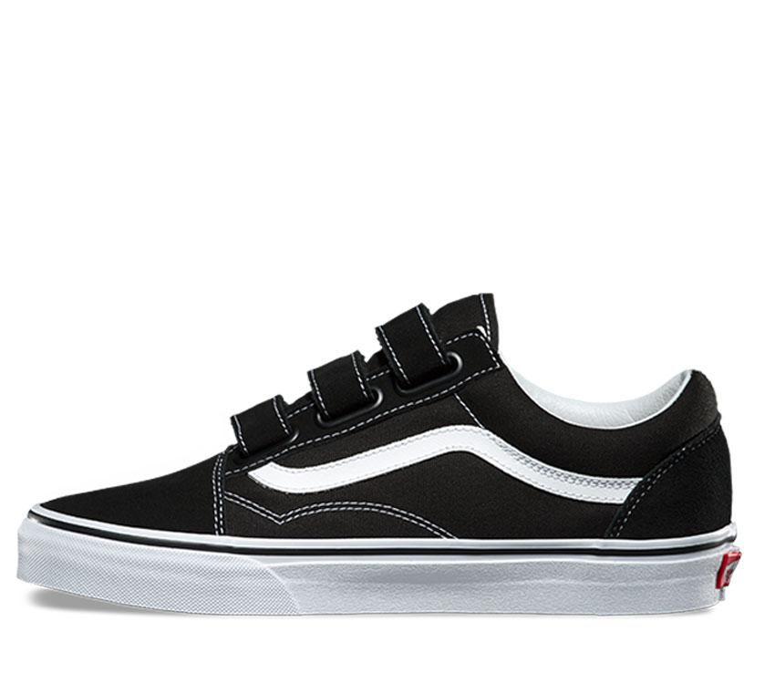 VANS OLD SKOOL V (SUEDE/CANVAS) - BLACK/TRUE WHITE