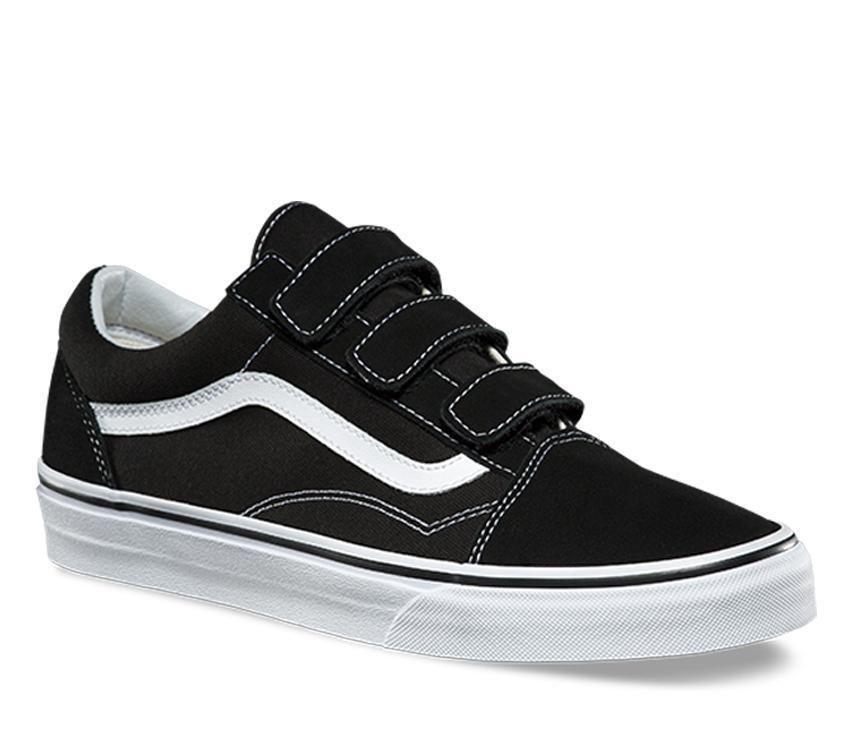 VANS OLD SKOOL V (SUEDE/CANVAS) - BLACK/TRUE WHITE