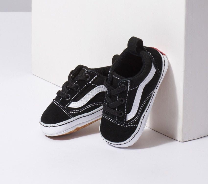 VANS INFANT OLD SKOOL CRIB BLACK/WHITE – Lotsa Shoes