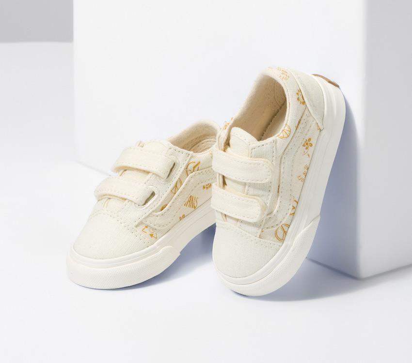 VANS INFANT OLD SKOOL V ECO THEORY IN OUR HANDS - Golden Yellow