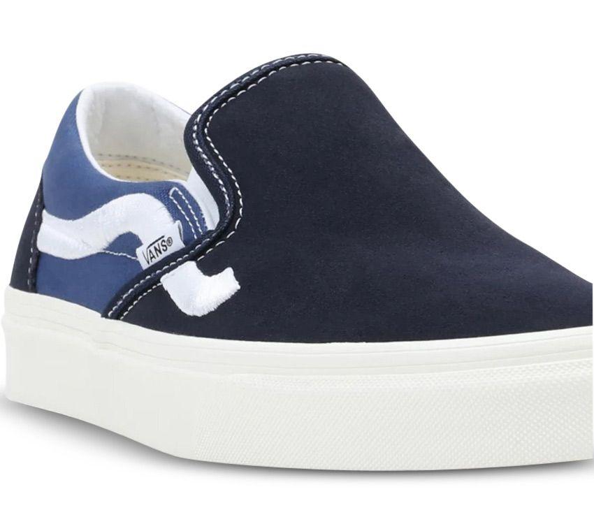 Vans Classic Slip On - Sidestripe Navy – Lotsa Shoes