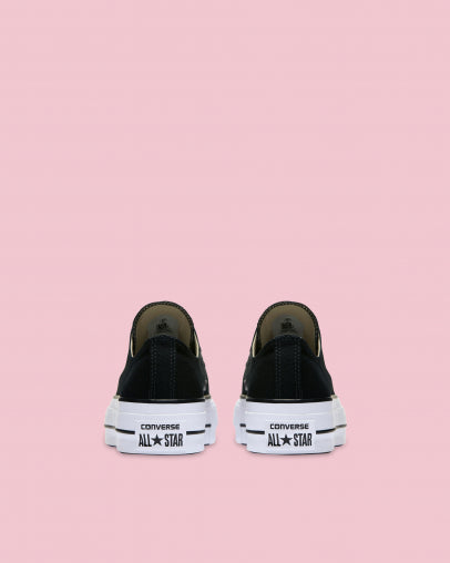 Converse WOMENS Chuck Taylor All Star Canvas Lift Low Top Black