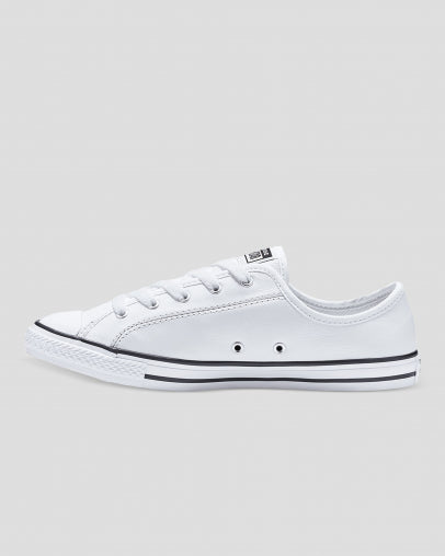 CONVERSE WOMENS CT ALL STAR DAINTY LOW - WHITE/BLACK/WHITE